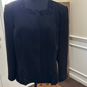 Emily Designs Black Beaded Blazer